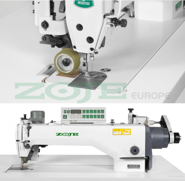 AUTOMATISCHE 1-NADEL LANGARM STEPPSTICHMASCHINE MIT PULLER - KOMPLETTE NÄHMASCHINE